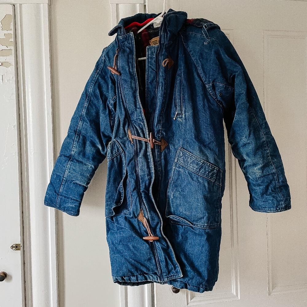 Vintage Denim Winter Jacket